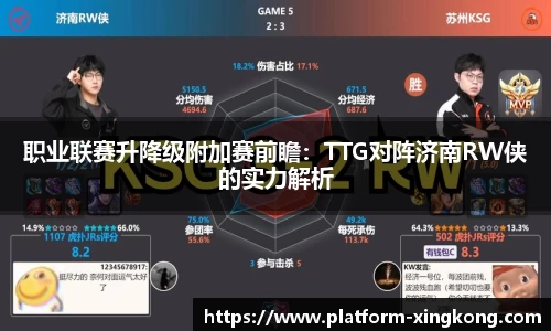 职业联赛升降级附加赛前瞻：TTG对阵济南RW侠的实力解析